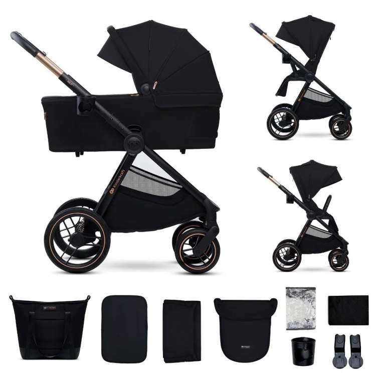 KINDERKRAFT KOLICA ZA BEBE SET 2U1 NEA 2 MIDNIGHT BLACK